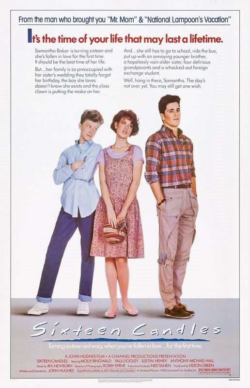 

Постер к фильму "Шестнадцать свечей" (Sixteen Candles) Оригинальный 27,9x43,2 см