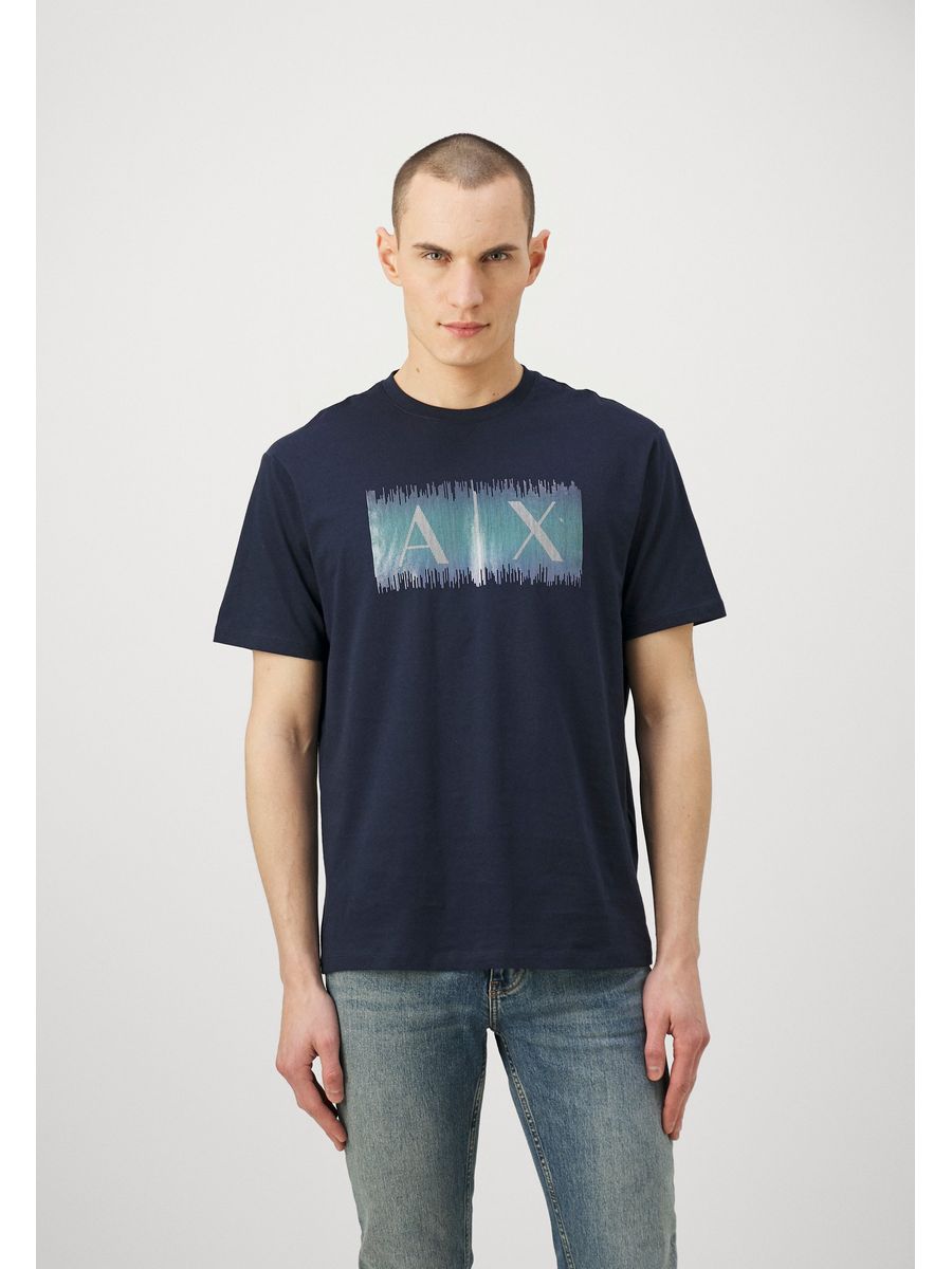 

Футболка мужская Armani Exchange ARC22O0G0 синяя XL, Синий, ARC22O0G0