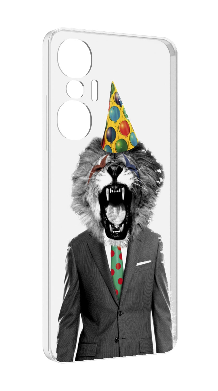 

Чехол MyPads Лев в галстуке для Infinix Hot 20S противоударный, Tocco