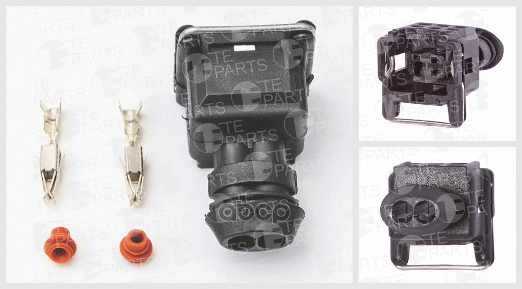 Разъём 2х Контактный (Комплектация 2-Pin, 2 Уплотнения) TE PARTS арт. 7810006