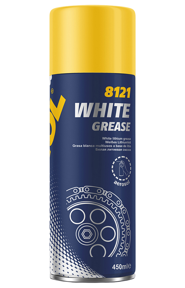 

98742_8121 White Grease Белая Литиевая Смазка 0.45мл MANNOL арт. 98742
