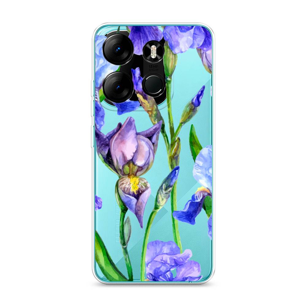 

Чехол Awog на Tecno Pop 7 Pro "Синие ирисы", Фиолетовый;голубой;зеленый, 303450-8
