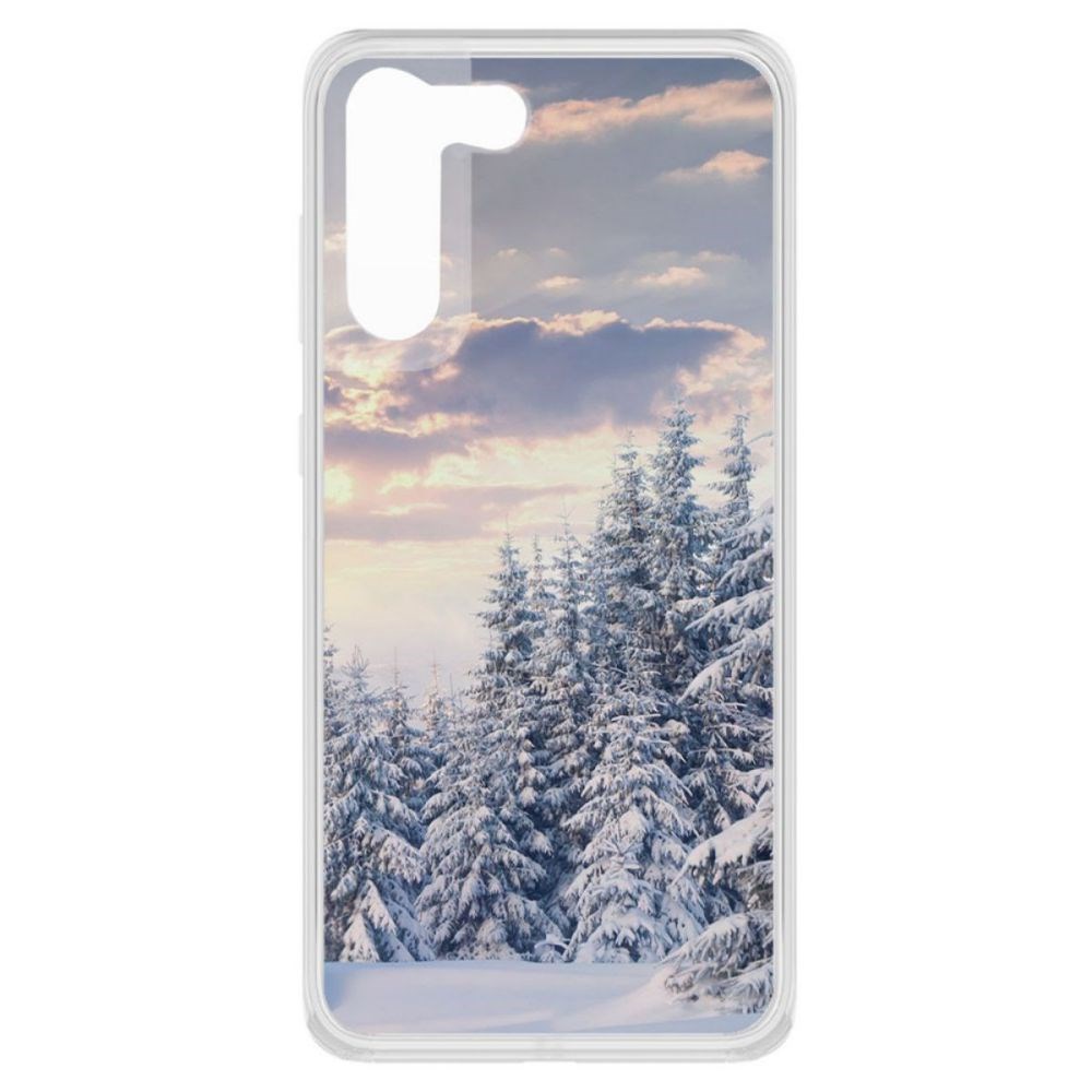 фото Чехол-накладка krutoff clear case снежный пейзаж для samsung galaxy s21 fe (g990)