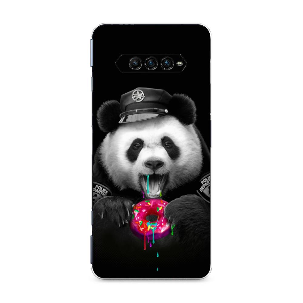 

Чехол Awog на Xiaomi Black Shark 4 pro "Панда police", Черный;белый;розовый, 317650-2