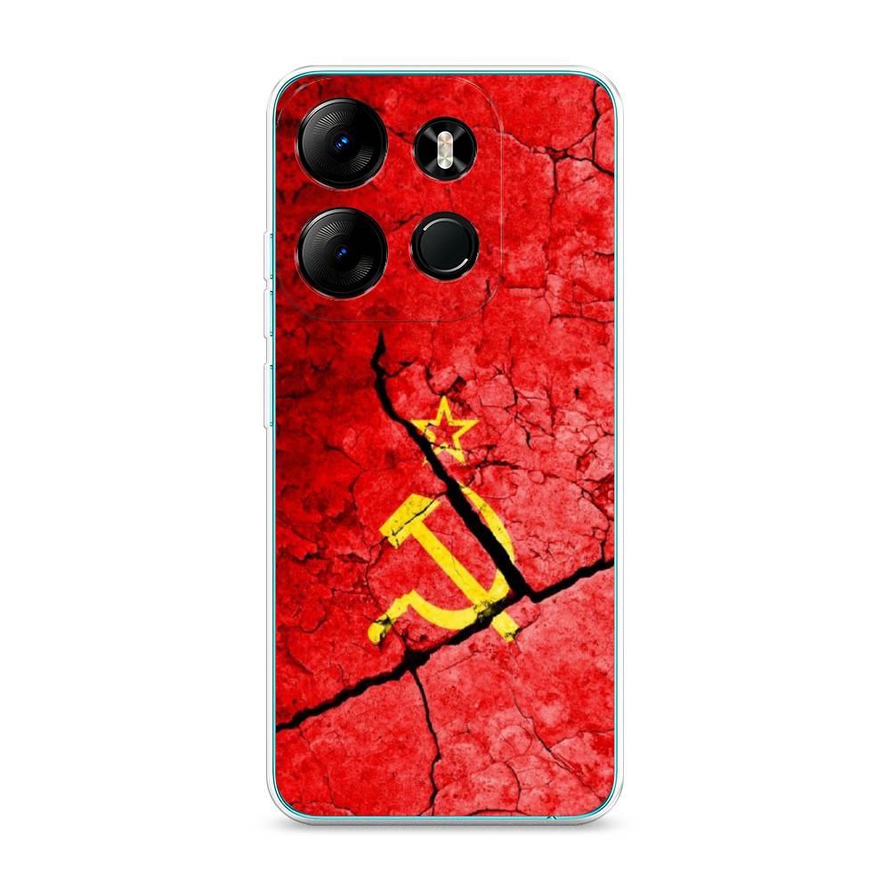 

Чехол Awog на Tecno Pop 7 Pro "СССР", Красный;черный;желтый, 303450-5