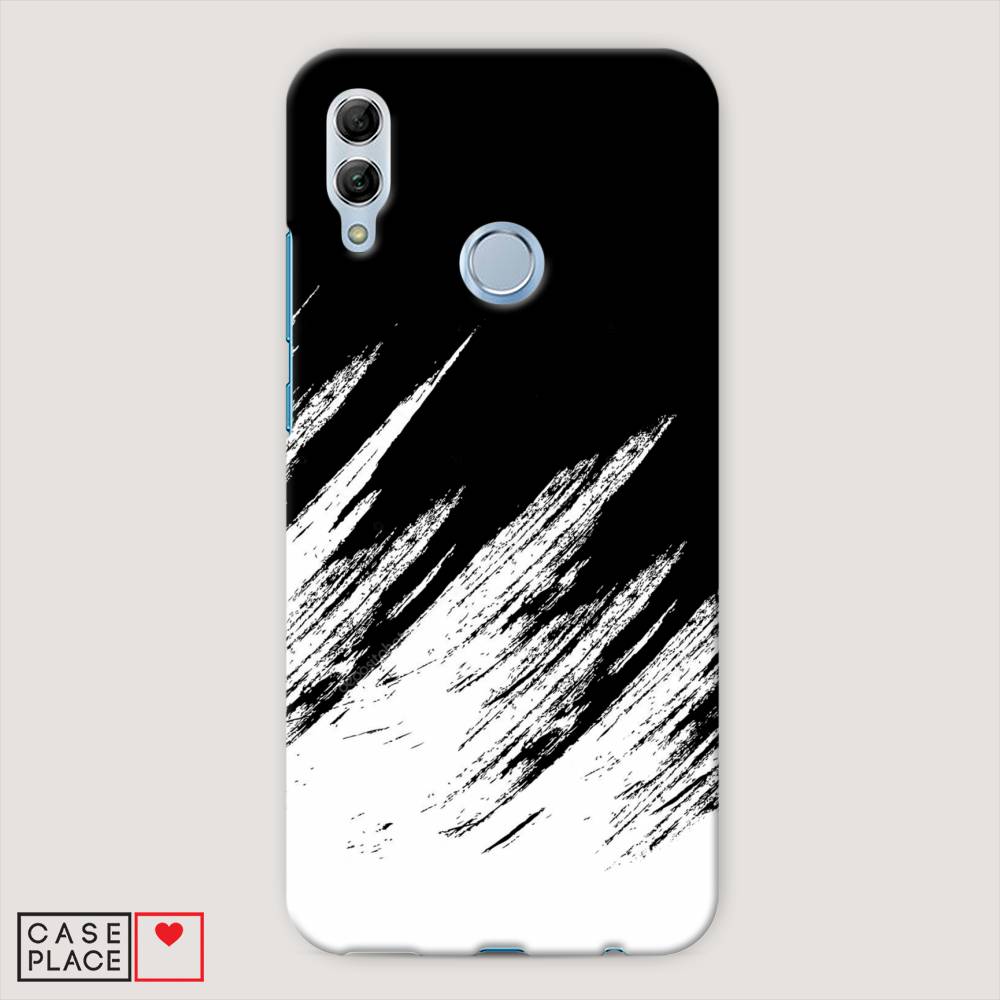 фото Чехол awog "черно белые брызги" для honor 10 lite