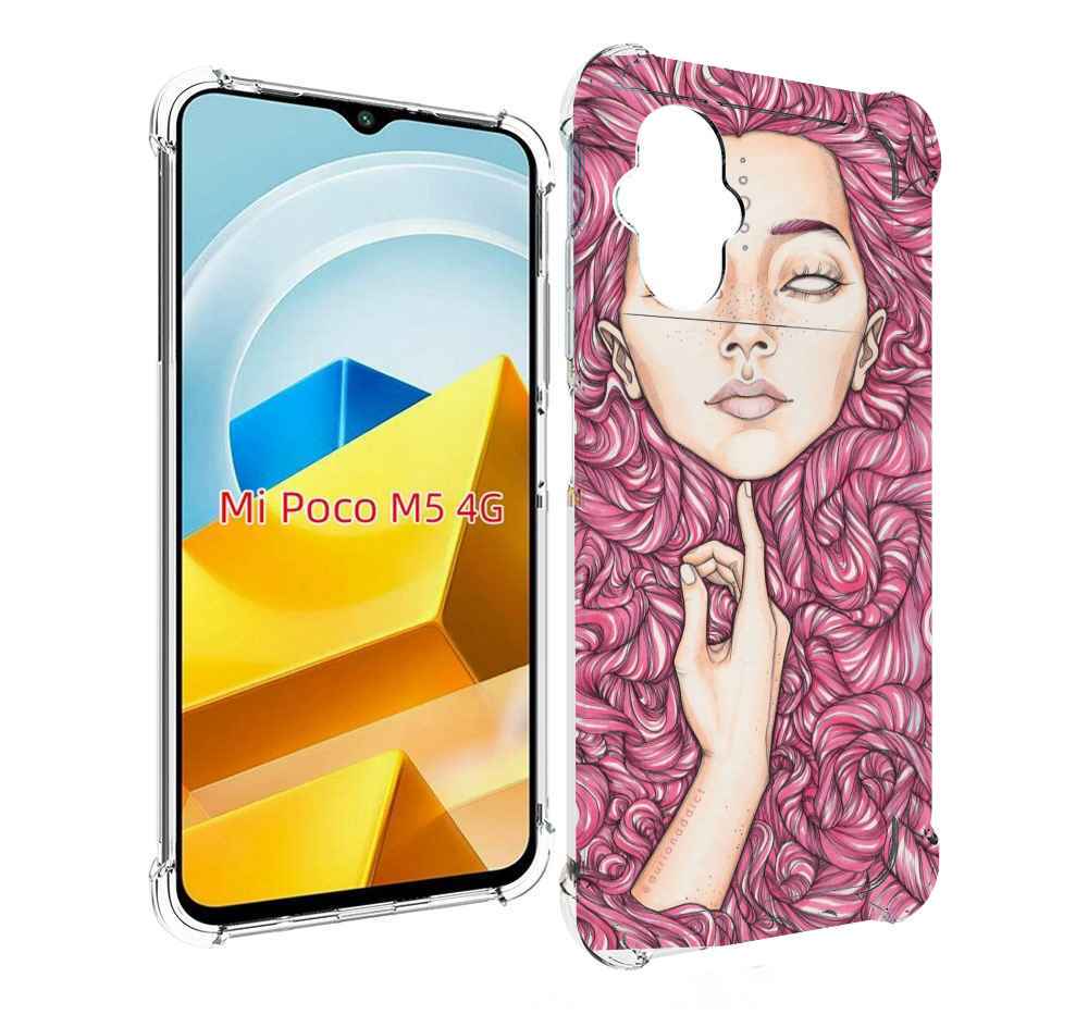 

Чехол MyPads Tocco для Xiaomi M5 девушка утонула в волосах женский, Прозрачный, Tocco