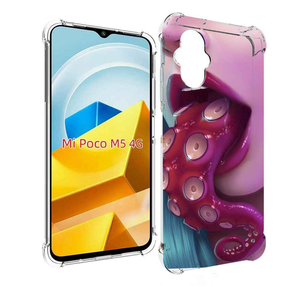 

Чехол MyPads Tocco для Xiaomi M5 девушка с щупальцой женский, Прозрачный, Tocco