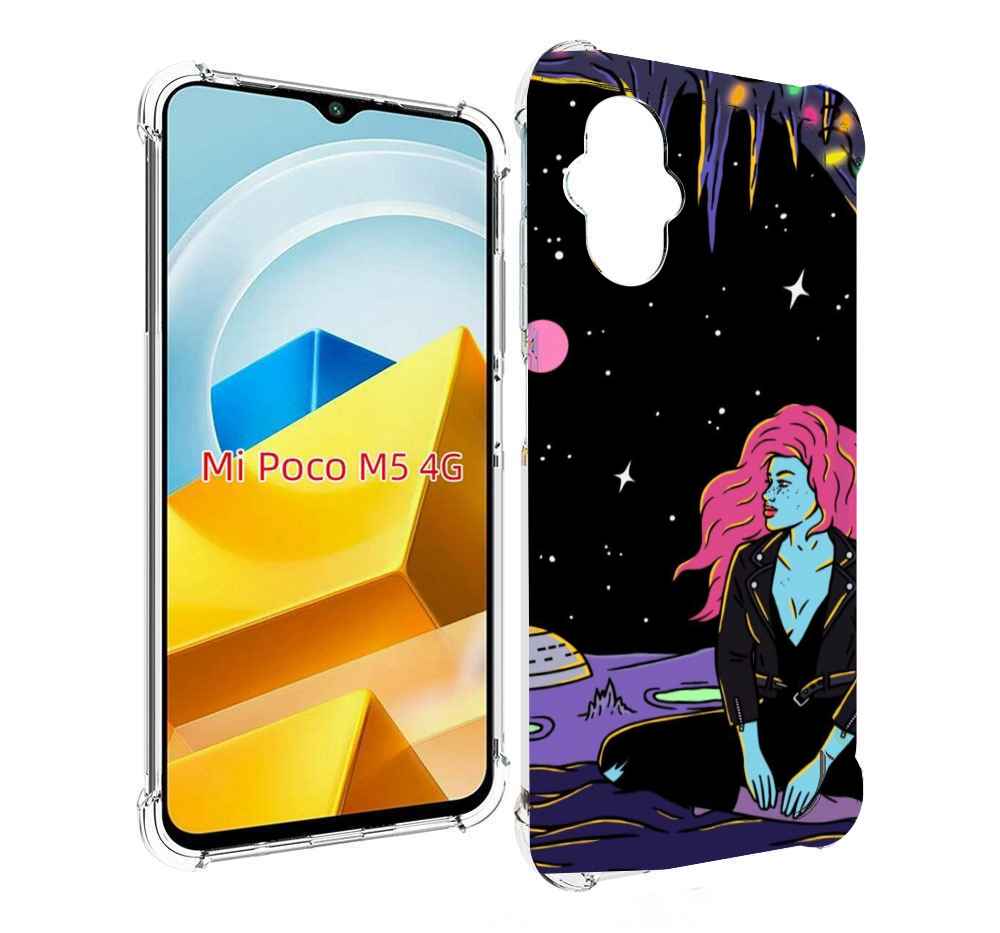 

Чехол MyPads Tocco для Xiaomi M5 девушка с красными волосами в космосе женский, Прозрачный, Tocco