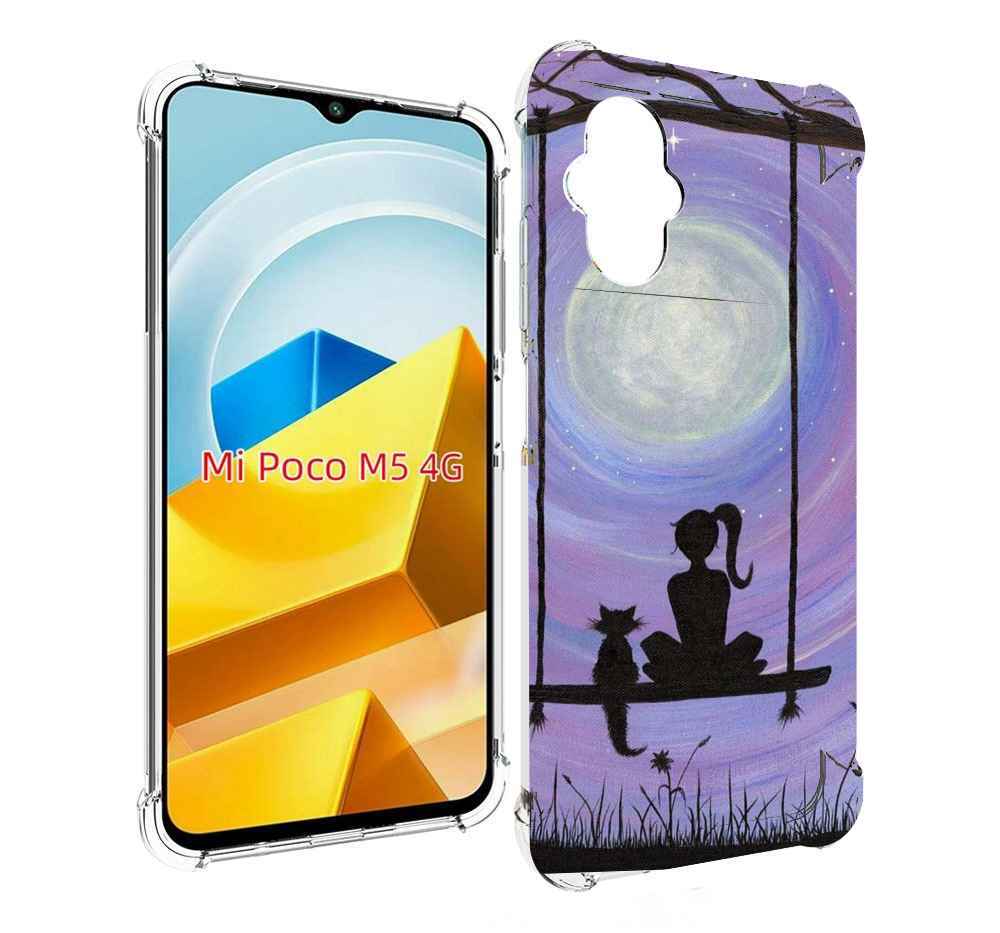 

Чехол MyPads Tocco для Xiaomi M5 девушка с котом на качеле женский, Прозрачный, Tocco