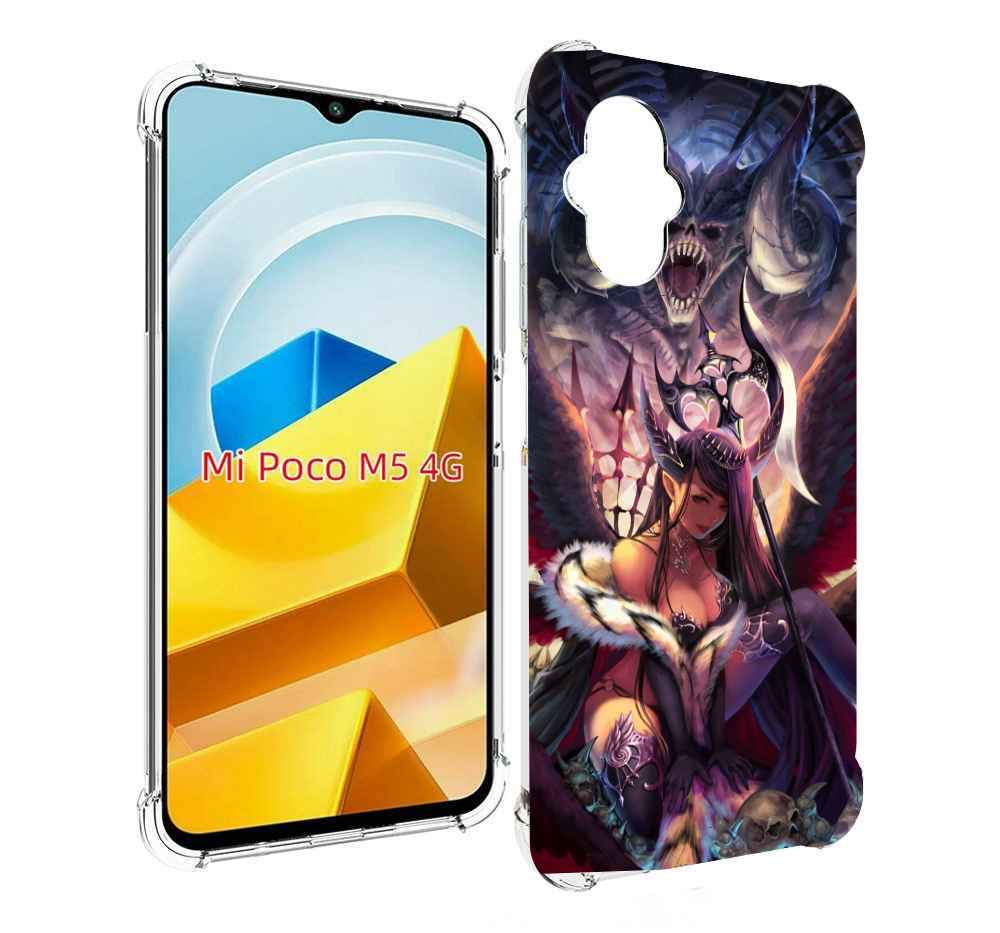 

Чехол MyPads Tocco для Xiaomi M5 девушка с демоном на фоне женский, Прозрачный, Tocco