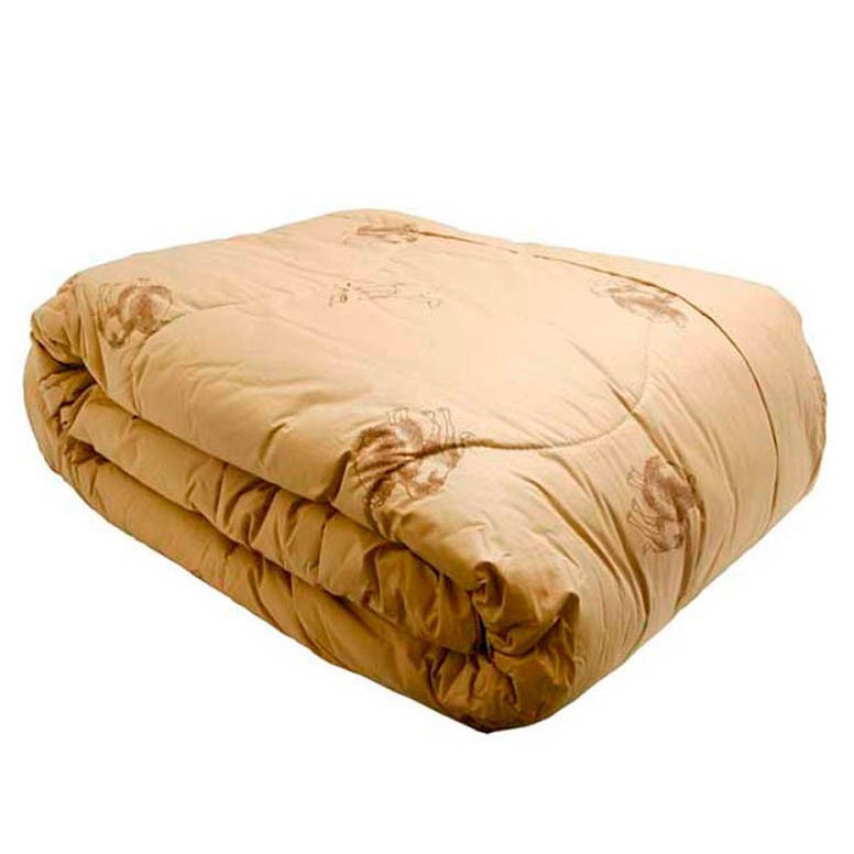 фото Одеяло rdtex 1,5-спальное из искусственной верблюжьей шерсти, тёплое зимнее 140х210 см