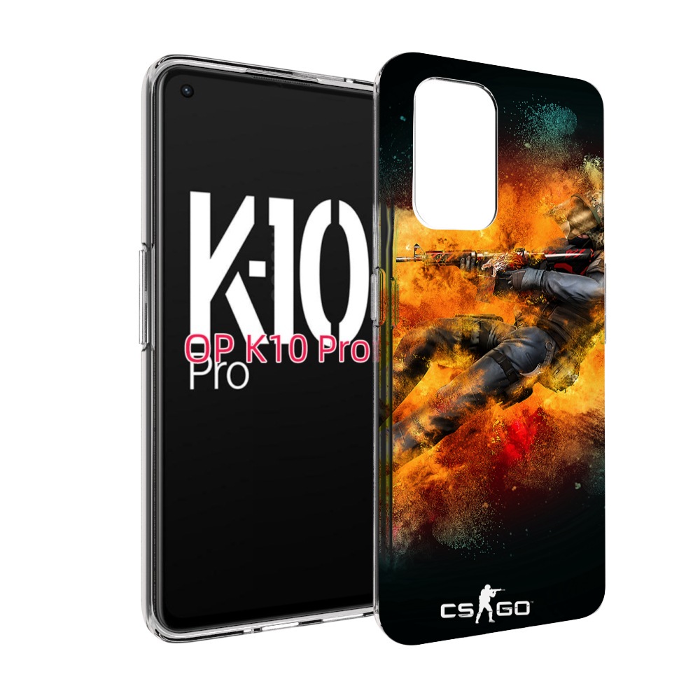 

Чехол MyPads CS-go Контр-террорист для OPPO K10 Pro, Прозрачный, Tocco