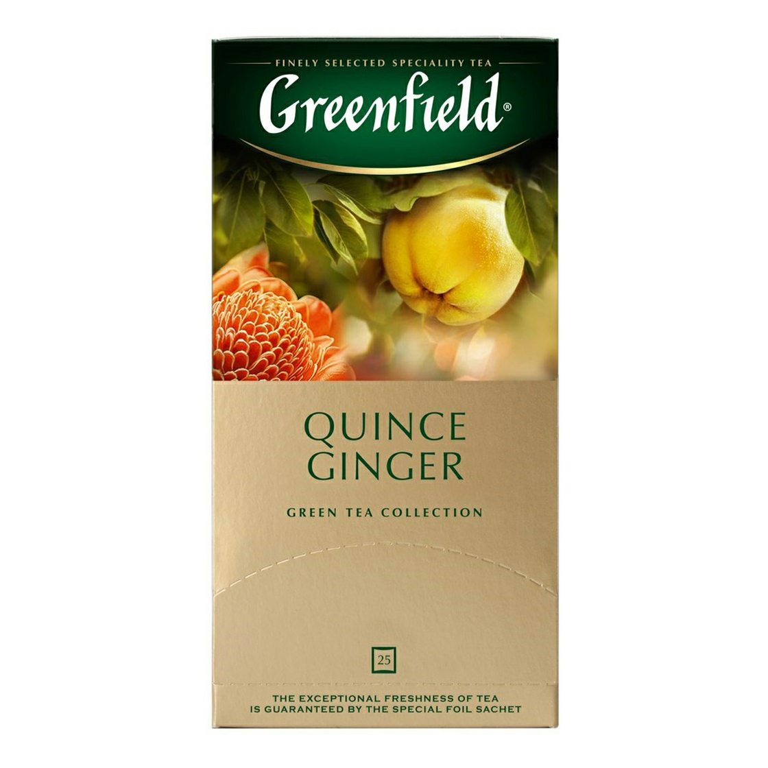 

Чай зеленый Greenfield Quince Ginger в пакетиках 2 г х 25 шт