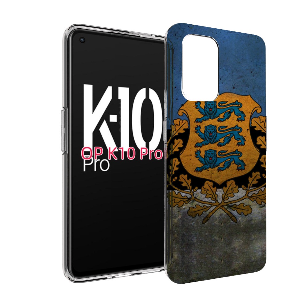 

Чехол MyPads герб флаг эстонии для OPPO K10 Pro, Прозрачный, Tocco