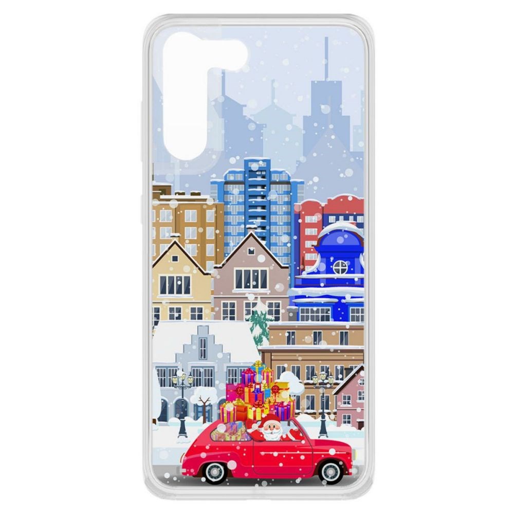 фото Чехол-накладка krutoff clear case везем подарки для samsung galaxy s21 fe (g990)