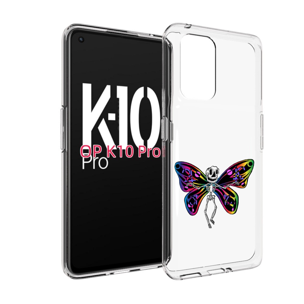 

Чехол MyPads эффект бабочки для OPPO K10 Pro, Прозрачный, Tocco