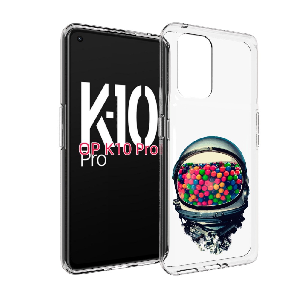 

Чехол MyPads шлем космонавта для OPPO K10 Pro, Прозрачный, Tocco