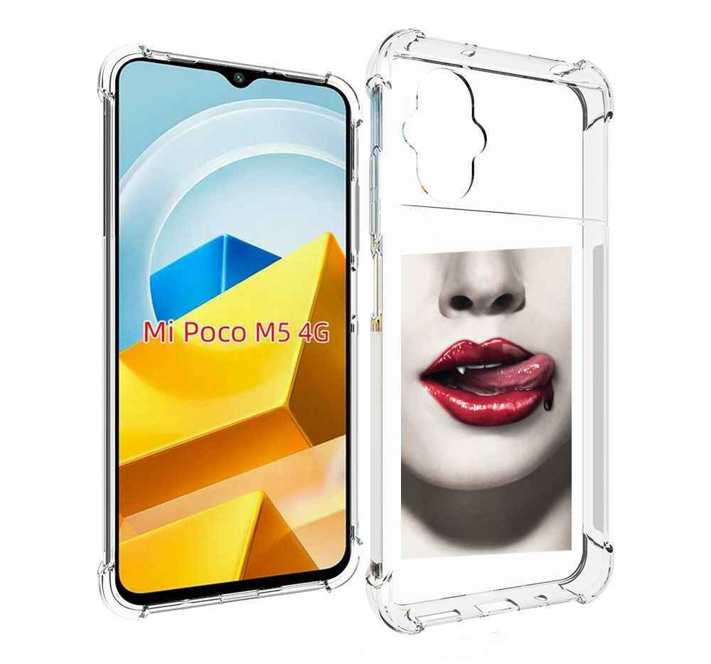 

Чехол MyPads Tocco для Xiaomi M5 губы-вампирши, Прозрачный, Tocco