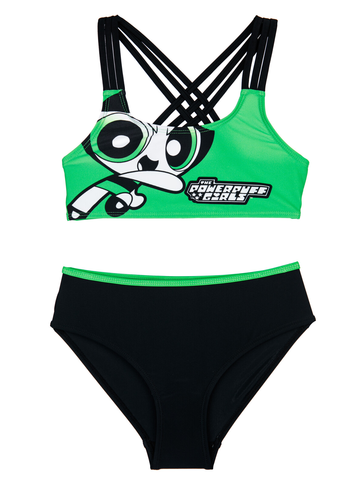 

Купальник раздельный детский PlayToday 12441049, черный; зеленый, 128, 12441049