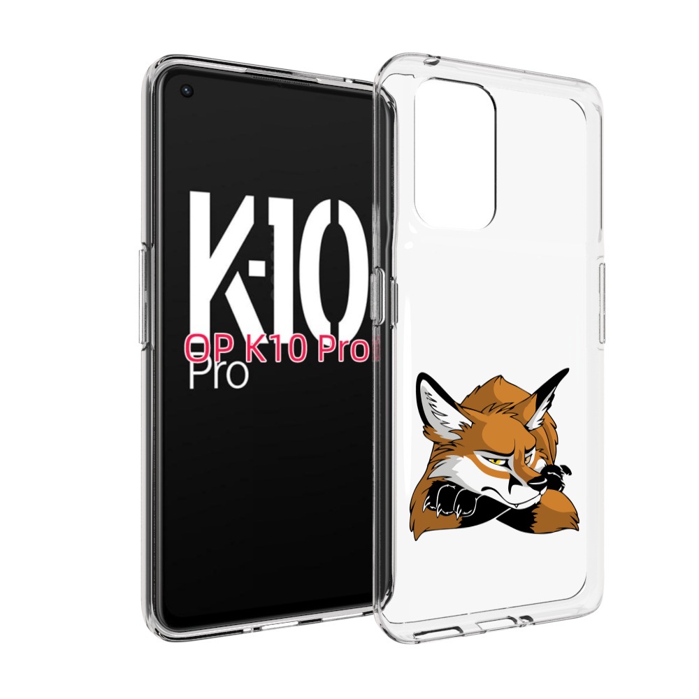 

Чехол MyPads фокс для OPPO K10 Pro, Прозрачный, Tocco