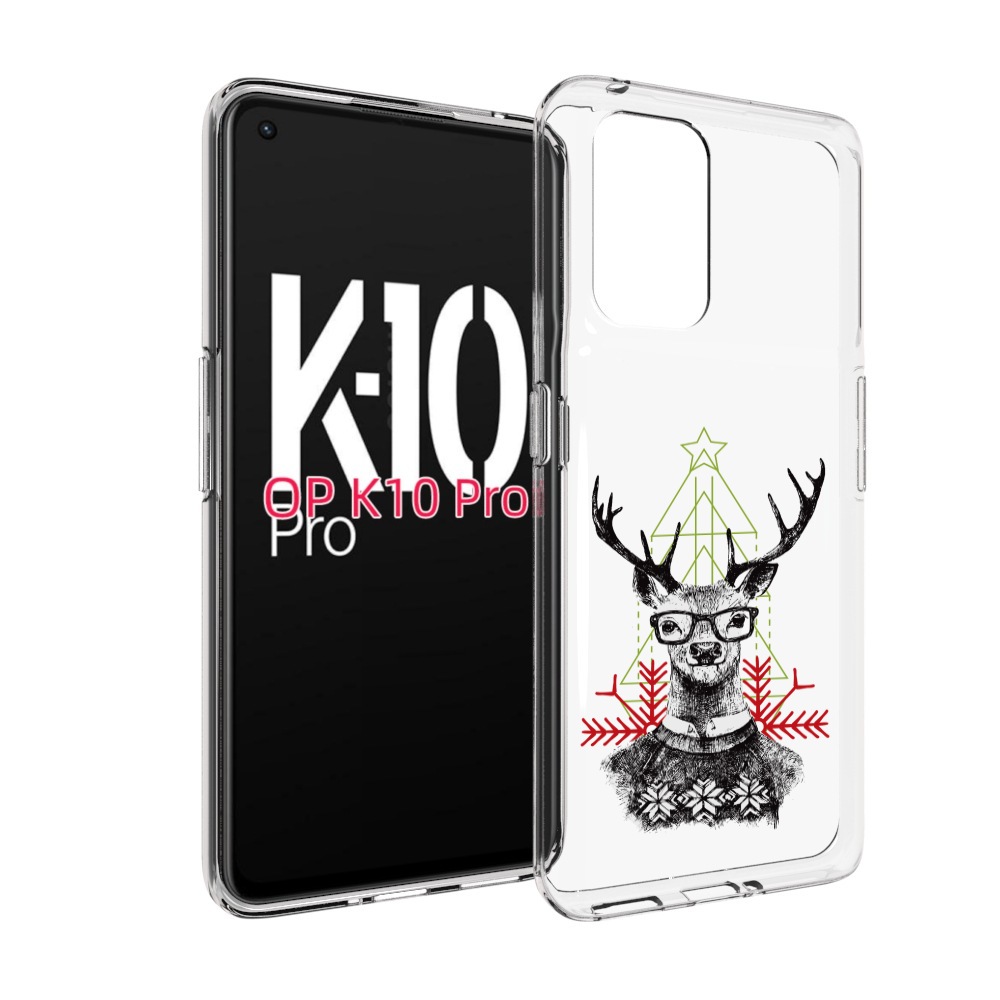 

Чехол MyPads умный олень для OPPO K10 Pro, Прозрачный, Tocco