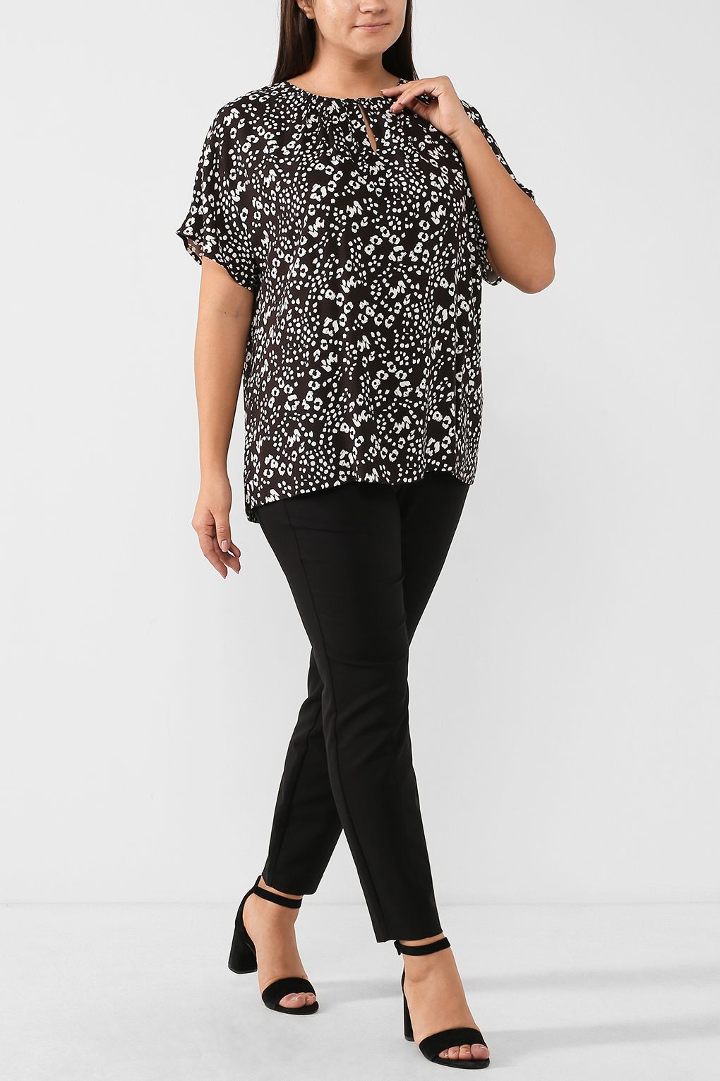 

Блуза женская cut & pret 2007 JELICA_PLUS черная 52, 2007 JELICA_PLUS