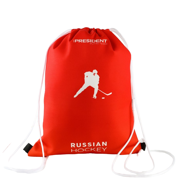 фото Мешок для обуви russian hockey, размер 41х31 mr. president putin team