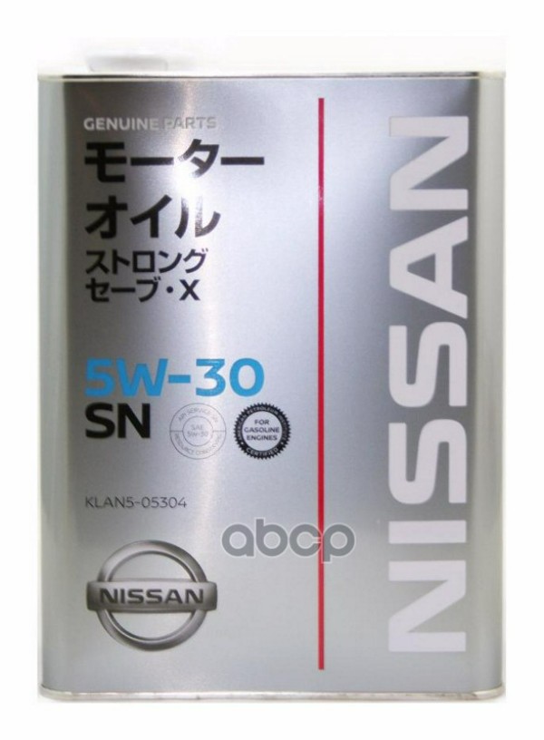 Моторное масло Nissan синтетическое Strong Save X 5W30 Sn 4л