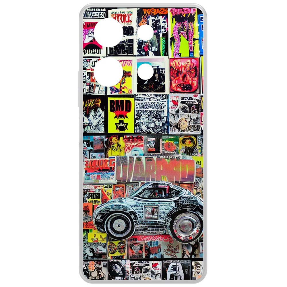 

Чехол-накладка Krutoff Clear Case Автопамфлет для INFINIX Note 30, Прозрачный