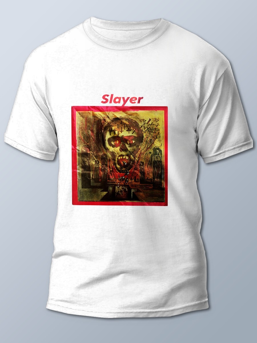 Футболка унисекс На стиле! Музыка Slayer3 белая M