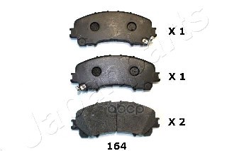 

Комплект тормозных колодок Japanparts PA164AF