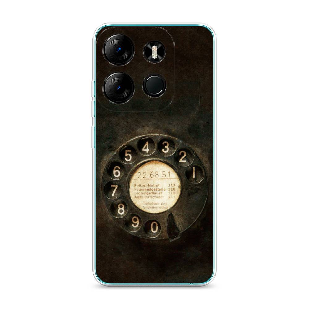 

Чехол Awog на Tecno Pop 7 Pro "Старинный телефон", Коричневый;бежевый;черный, 303450-5