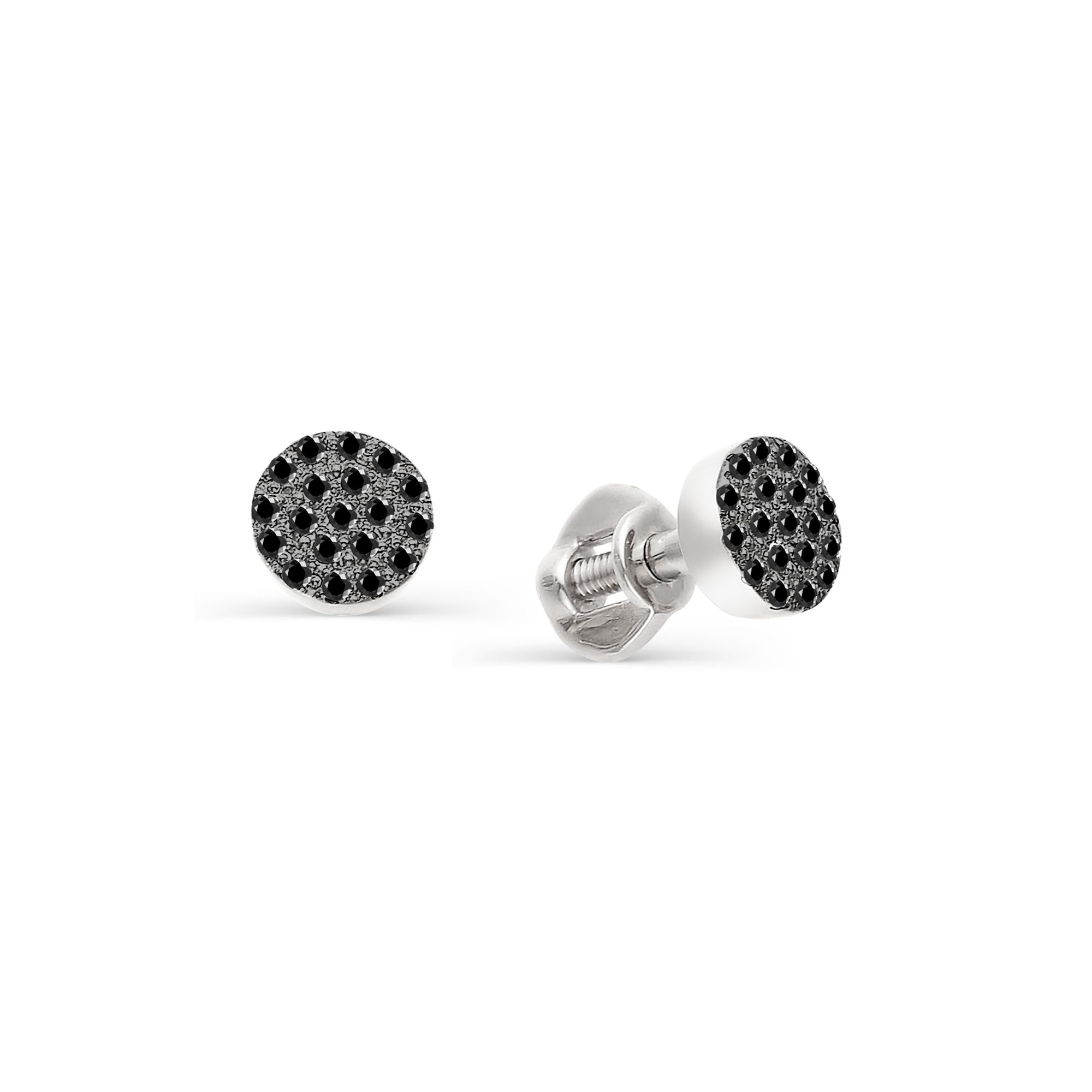 

Серьги-пусеты из белого золота с бриллиантом АЛЬКОР 22264-213, 22264-213