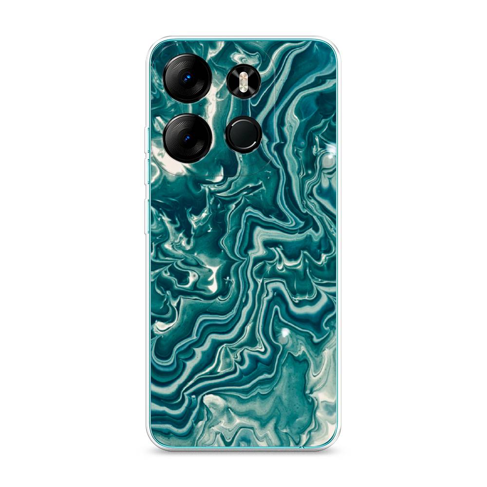 

Чехол Awog на Tecno Pop 7 Pro "Минералы 4", Голубой, 303450-3