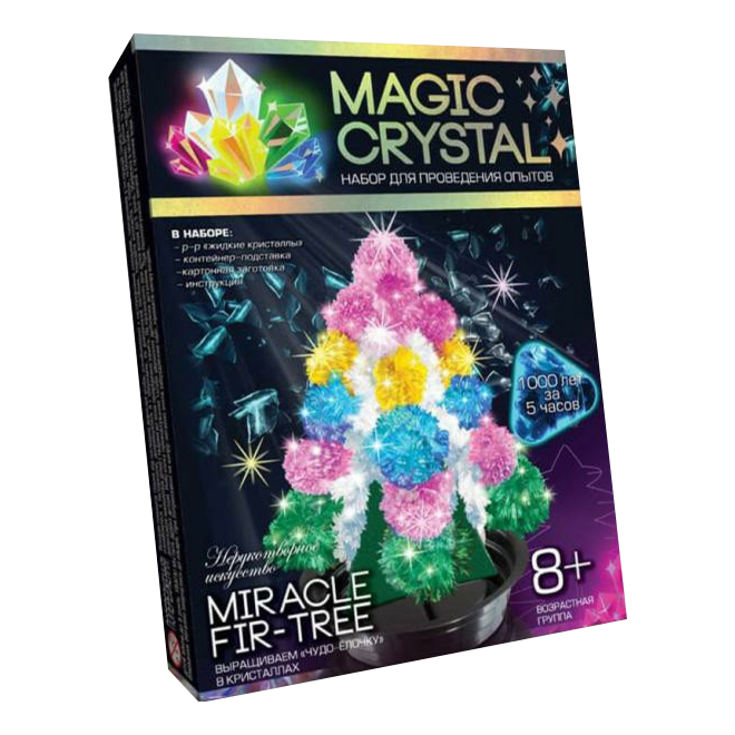 

Набор для выращивания кристаллов Danko Toys Magic Crystal Волшебная ель, Разноцветный
