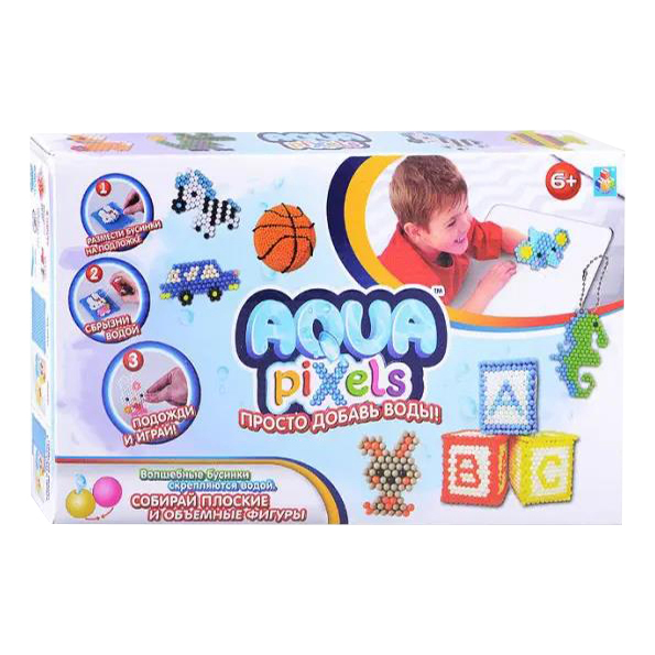 

Набор для творчества 1Toy Aqua pixels Набор принцессы 600 деталей