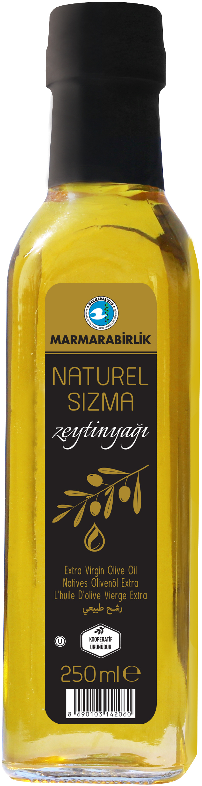 Масло оливковое Marmarabirlik Naturel sizma Extra Virgin, 250 мл
