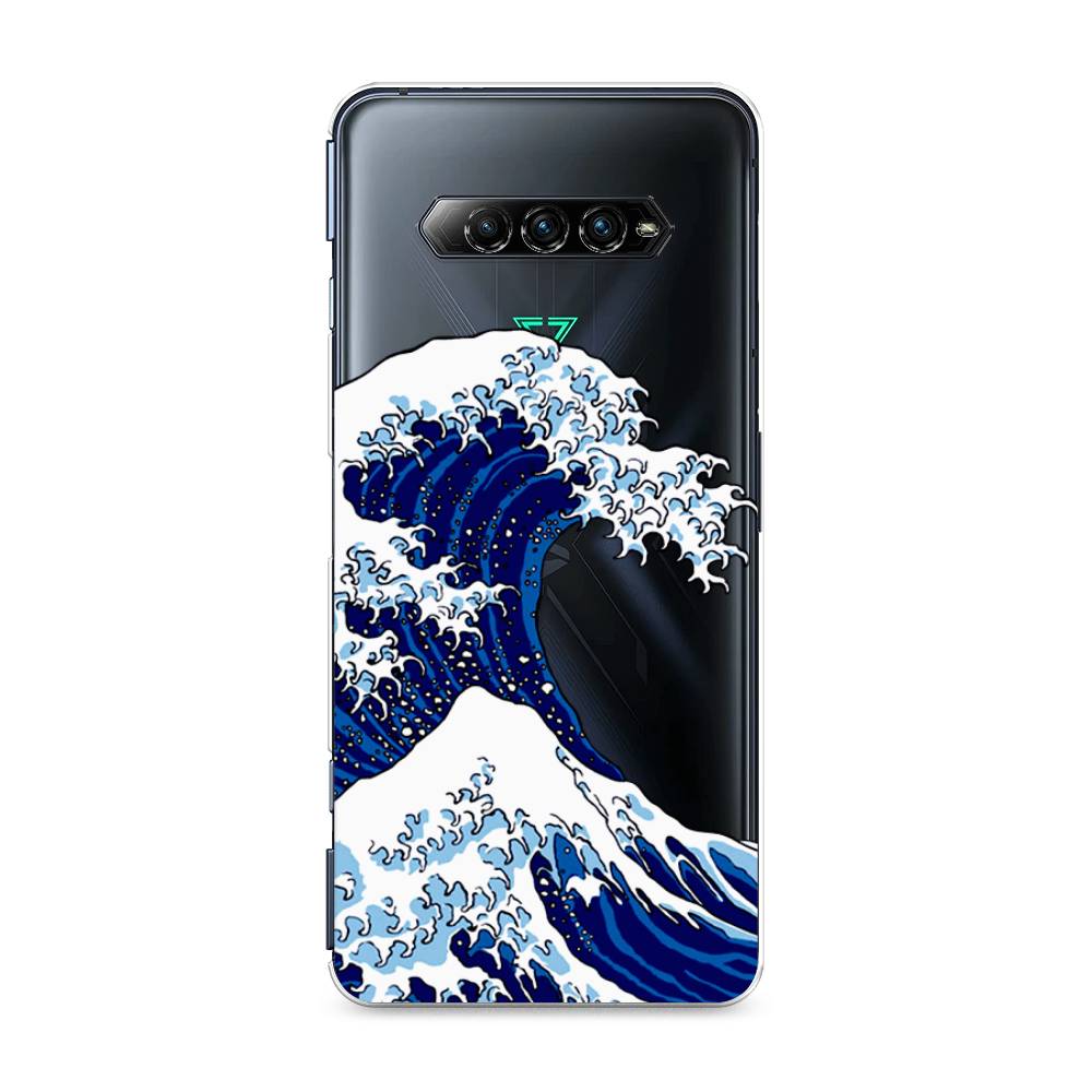 

Чехол Awog на Xiaomi Black Shark 4 pro "Волна в Канагаве", Синий;белый, 317650-4