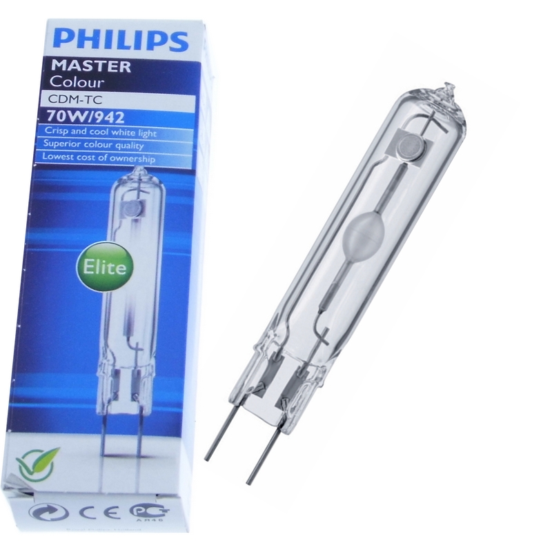 

Лампа металлогалогенная MASTERC CDM-TC Elite 70W/942 G8.5 1CT PHILIPS ( 1шт. )