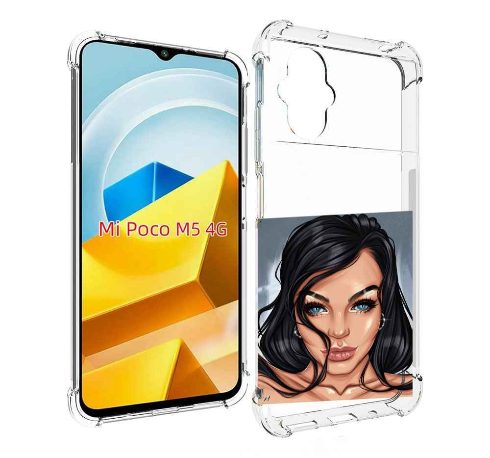 

Чехол Mypads Голубые-Глаза-У-Брюнетки Женский Для Xiaomi, Прозрачный, Tocco