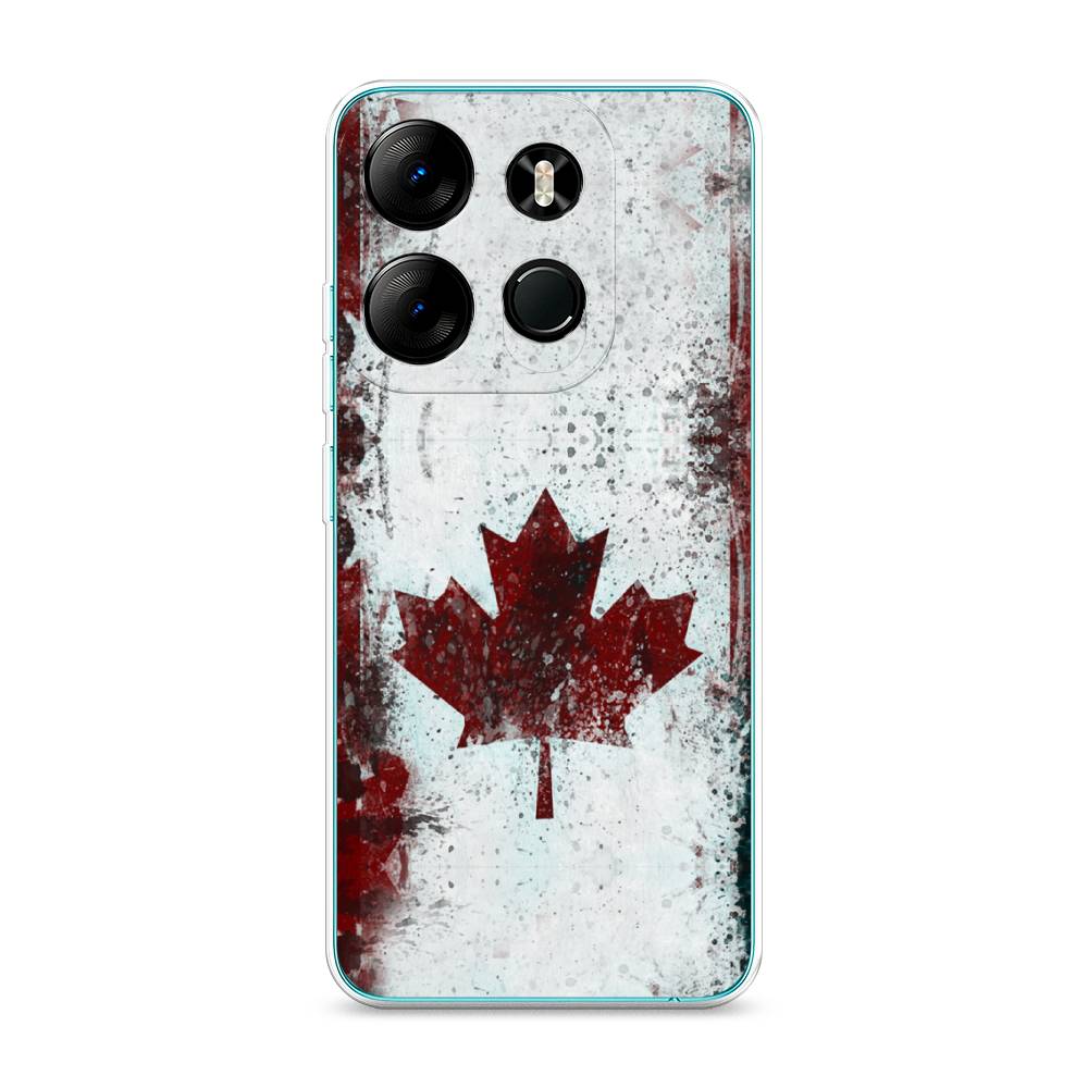 

Чехол Awog на Tecno Pop 7 Pro "Канада", Белый;красный;черный, 303450-5