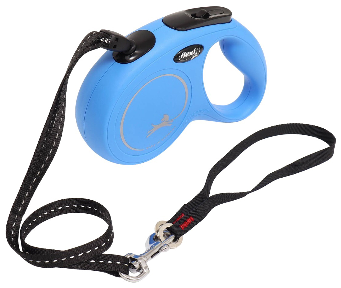 

Рулетка Flexi New Classic М (до 20 кг) 5 м трос, синяя