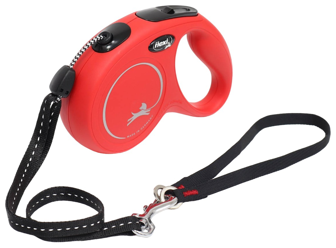 

Рулетка Flexi New Classic М (до 20 кг) 5 м трос, красная