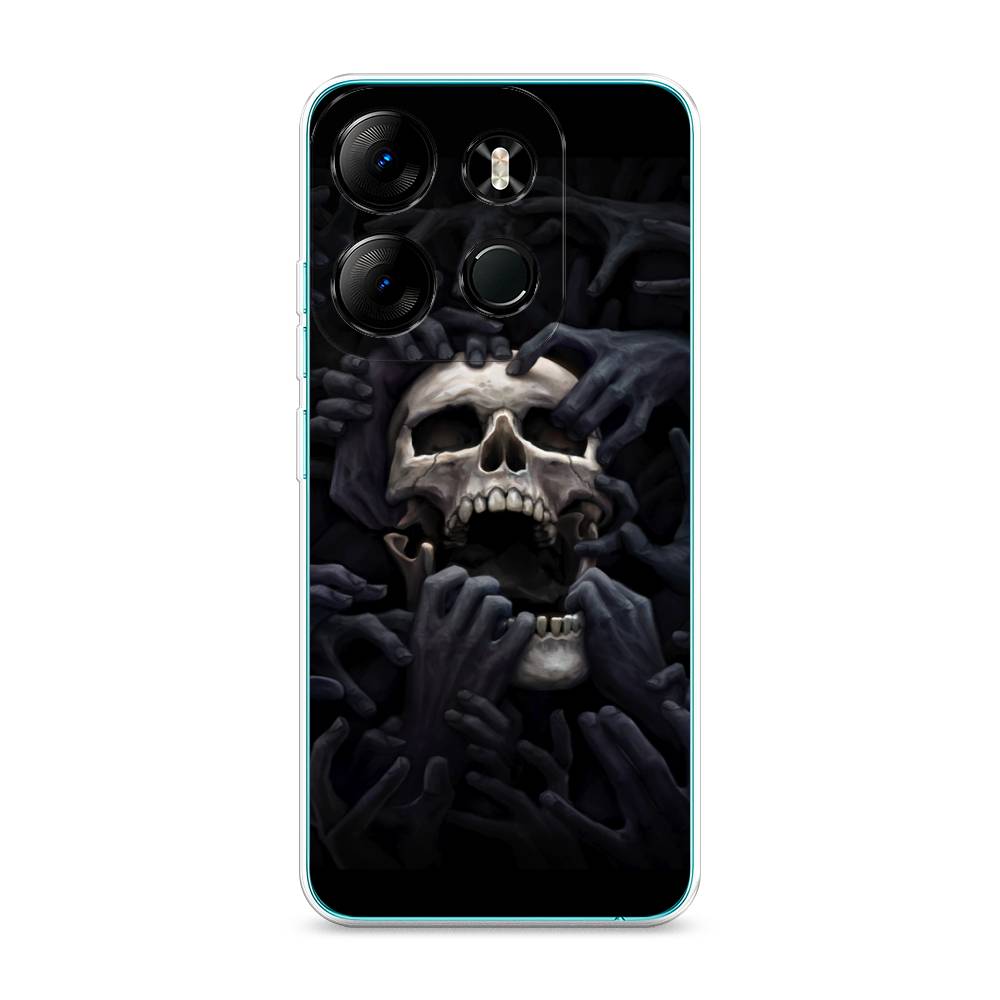 

Чехол Awog на Tecno Pop 7 Pro "Череп 29", Черный;серый, 303450-9