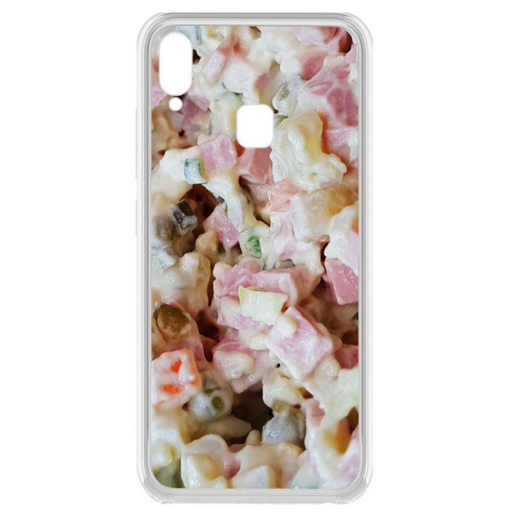 

Чехол-накладка Krutoff Clear Case Оливье для Vivo Y93