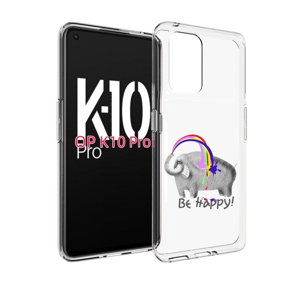 

Чехол MyPads счастливый слон для OPPO K10 Pro, Прозрачный, Tocco