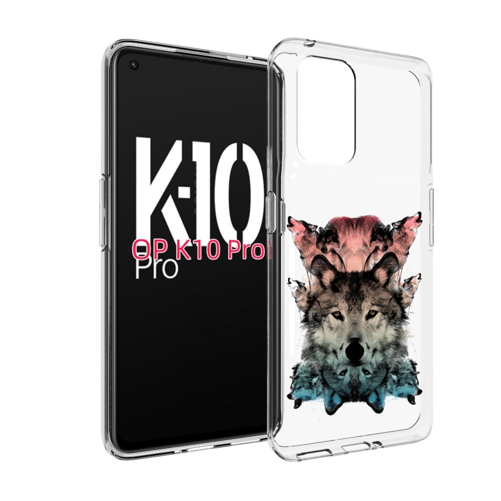 

Чехол MyPads стая для OPPO K10 Pro, Прозрачный, Tocco