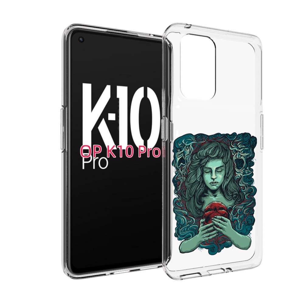 

Чехол MyPads спящая девушка для OPPO K10 Pro, Прозрачный, Tocco