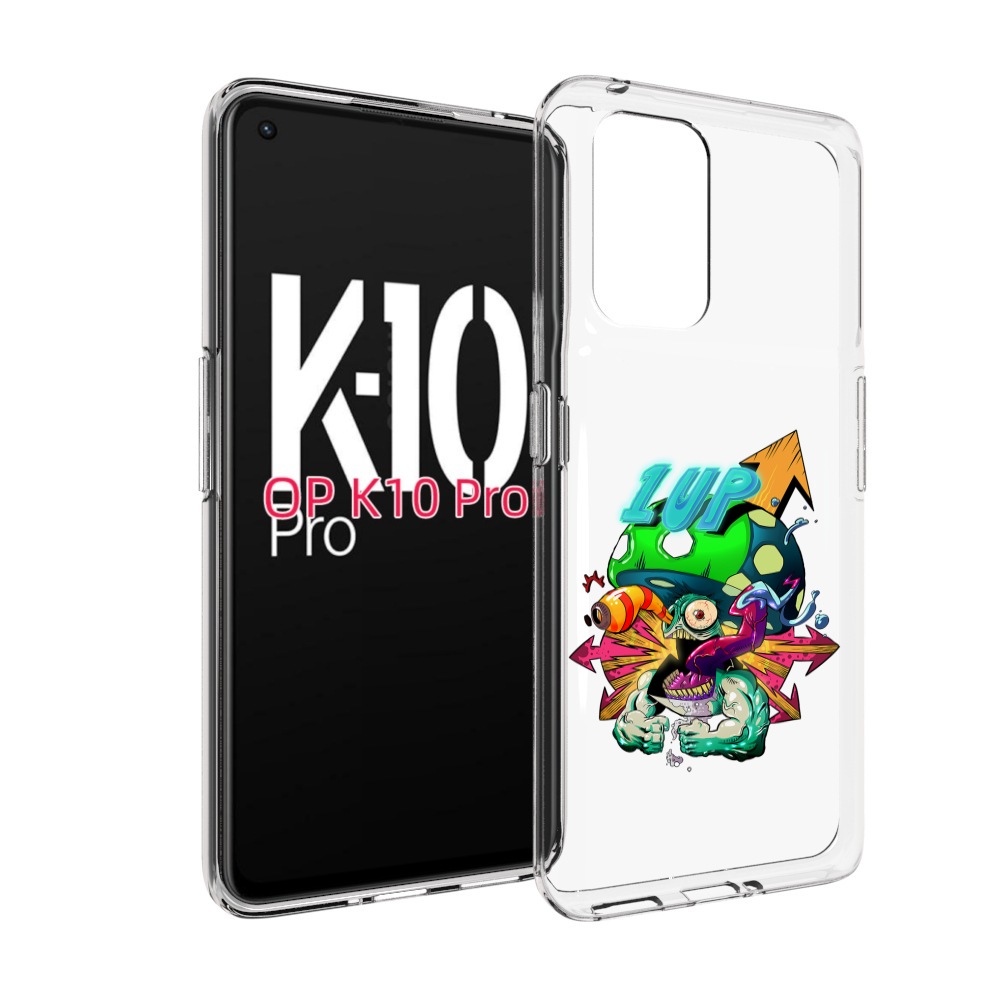 

Чехол MyPads сильный гриб абстракция для OPPO K10 Pro, Прозрачный, Tocco